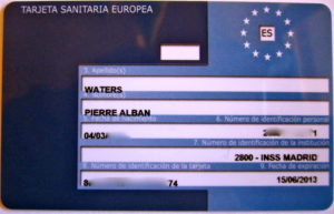 My European Health Insurance Card (EHIC), emitted by Spain since I am a Spanish resident