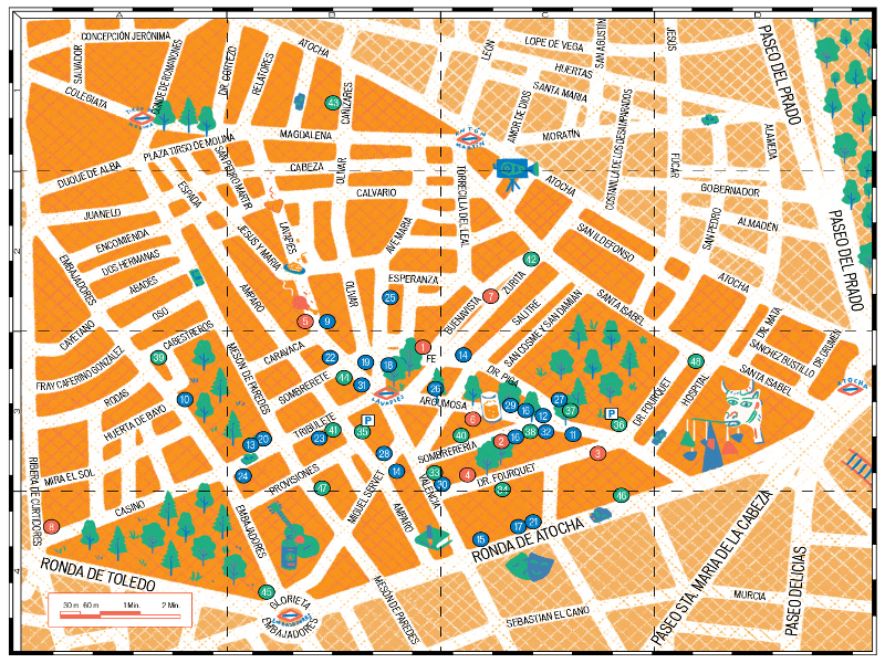 Lavapies Madrid Mapa Mapa